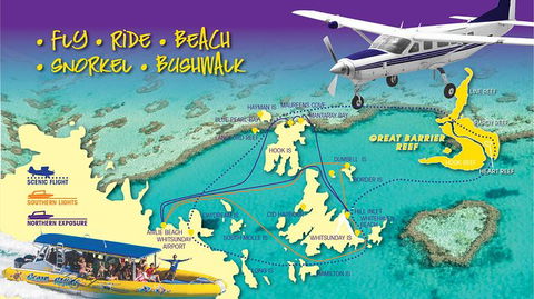 Scenic Flight - Great Barrier Reef, Heart Reef, Whitehaven Beach & Hill Inlet! - Accommodation Whitsundays 13