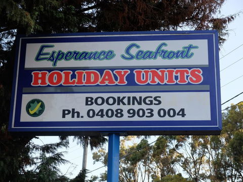 Esperance Seafront Holiday Units - Accommodation Whitsundays 1