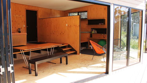 BAY OF FIRES ECO HUT Off Grid Experience At Binalong Bay - Accommodation Whitsundays 2
